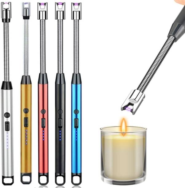 AR NextGen USB-C Rechargeable Electric Lighter Windproof Fast Charging 300+ Ignitions Steel, Aluminium Electronic Gas Lighter