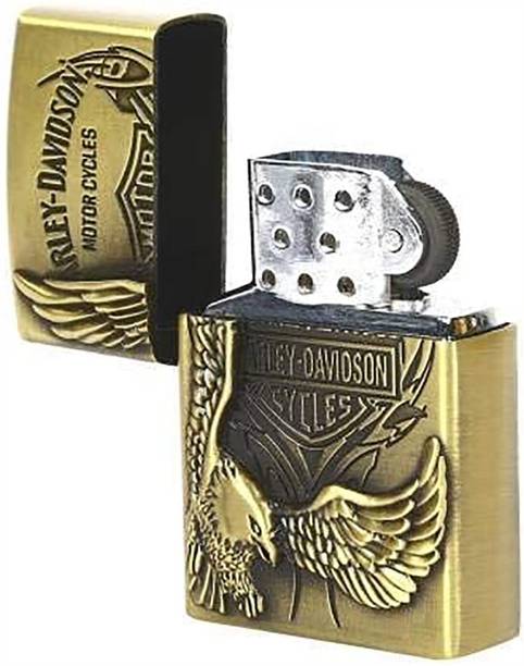Arpit Cigarette Lighter with Vintage Flip Top Cigarette Stylish Pocket Lighter Steel Gas Lighter