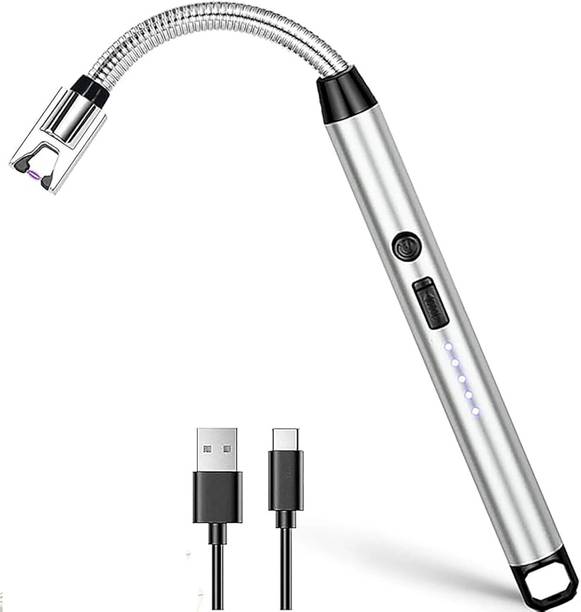 Hiwaga USB hub Rechargeable Electric Gas Lighter for Kitchen Use 360° Flexible Lighter Rechargeable Electric Gas Lighter for Kitchen Use 360° Flexible Neck Arc Lighter Cigarette Lighter, USB Cable