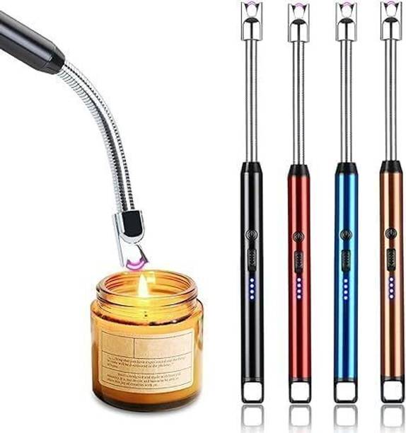 VOXEL Flameless Windproof USB Gas lighter 360 deg Flexible Neck Arc lighter VS12 Steel Electronic Gas Lighter