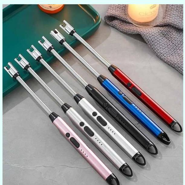 VIRUSUMIT Electric Gas Lighter USB Rechargeable Durable Body Plastic Electronic Gas Lighter