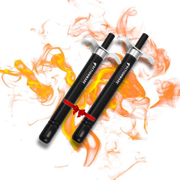 ACTIONWARE Prime Combo LIGHTER Steel Black Edge Gas Lighter Steel Gas Lighter