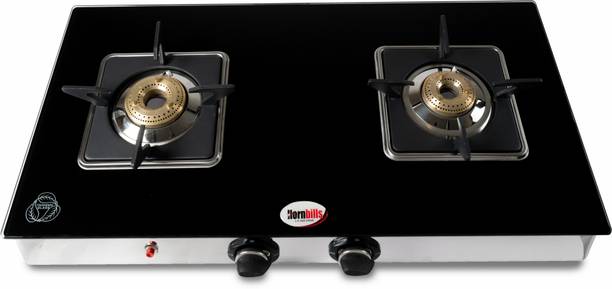 Hornbills 31 LPG Toughened Glass Mirror Finish, Rust Resistance Texture, Heavy Pan Support Glass Automatic Gas Stove