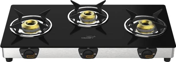 V-Guard VGD 369 SX Glass Manual Gas Stove