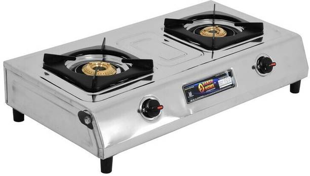 VANSH HOME ISI Certified Top Smart LPG 2 Year Warranty Stainless Steel Manual Gas Stove