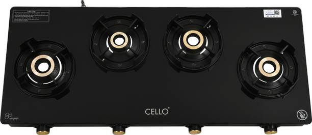 CELLO GasStove Glass Manual Gas Stove