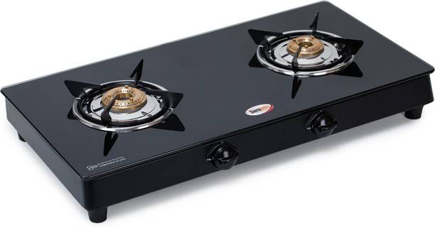 Hornbills ISI CERTIFIED LPG Premium Toughened Glass Heavy Pan Support Stainless Steel Manual Gas Stove