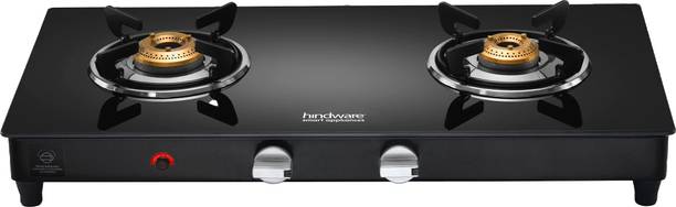 Hindware Smart Appliances ARMO Plus GL 2B AI BLK Glass Automatic Gas Stove