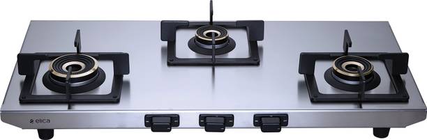 Elica INOX HD 3B 77 SG Stainless Steel Manual Gas Stove