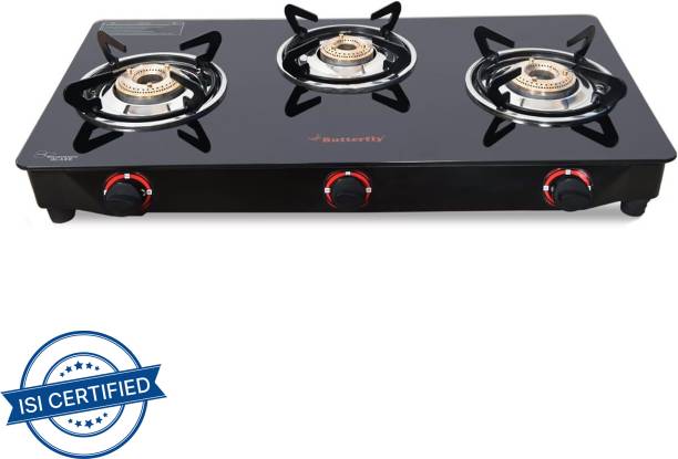 Butterfly RAPID 3B Glass Manual Gas Stove
