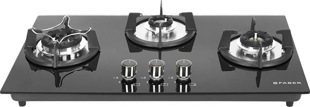 FABER SUPERIA HT763 BR AI | Spillage Proof| Metal Knobs| Brass burners | Glass Automatic Hob