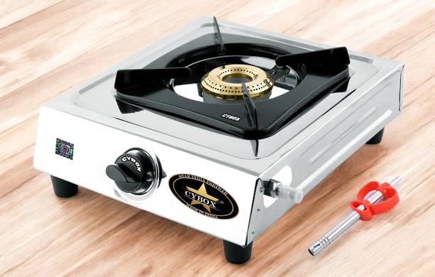 CYBOX Heavy Single Burner Gas Stove With Lighter GS19 Stainless Steel Manual Gas Stove