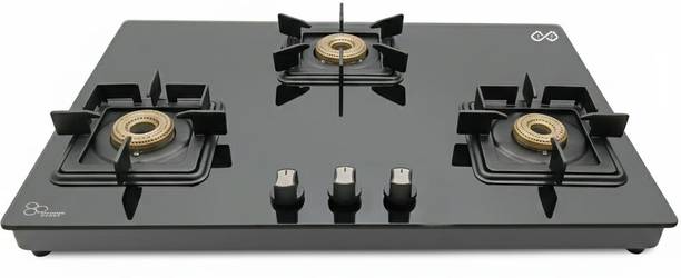 Sigri-wala Inferno Plus 3 Burner Hobtop Glass Manual Hob