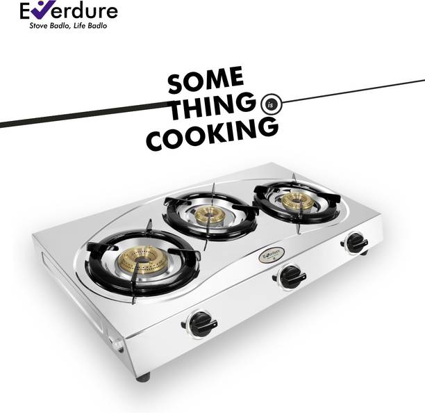 Everdure 3 Burner Majestic | Cast Iron Burner | Stainless Steel Manual Gas Stove