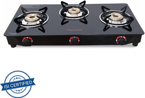 बटरफ्लाय Trio 3 Burner मैनुअल गैस चूल्हा