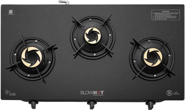 ब्लोहॉट Opal Auto Ignition Heavy Tornado Brass Burners, 1 Year Warranty Toughened ऑटोमैटिक गैस चूल्हा