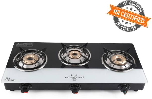 Blue eagle Automatic Ignition Sleek & Compact Gas Stove High Efficiency Burner For LPG Use Glass Automatic Gas Stove