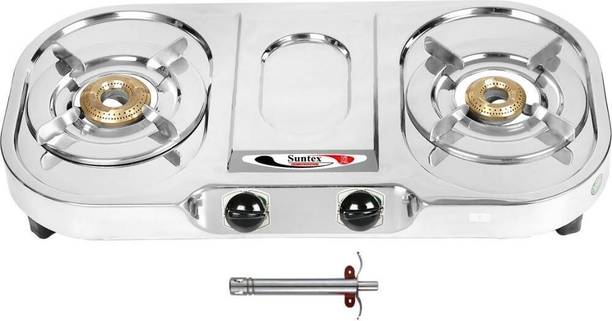 Suntex ( 2Burners Orchid) Stainless Steel Manual Gas Stove