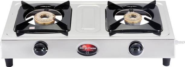 Suryaflame 2B AMAZE SS (BB) NA Stainless Steel Manual Gas Stove