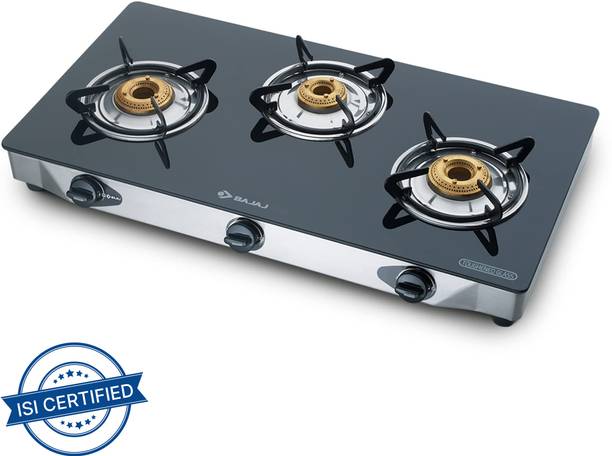 BAJAJ Majesty CGX3 Eco Glass Manual Gas Stove