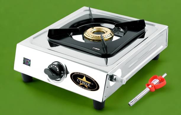 CYBOX Heavy Single Burner Gas Stove With Lighter GS20 Stainless Steel Manual Gas Stove