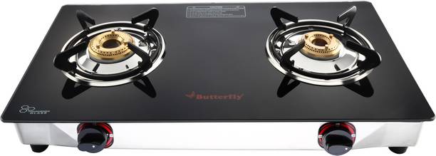 Butterfly Duo Plus 2B Glass Manual Gas Stove