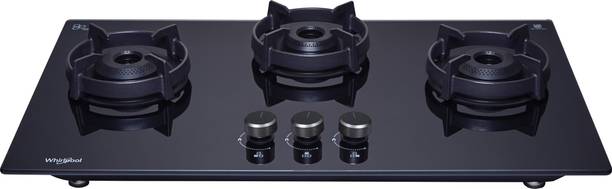 Whirlpool EVOLVE HYBRID HD 753 BRASS Glass Automatic Hob  (3 Burners)