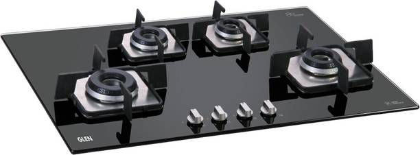 BH1074SQIN Built In Glass Hob 8 MM Thick Toughened Glass Hob 2 Years Warranty ग्लास ऑटोमैटिक गैस चूल्हा