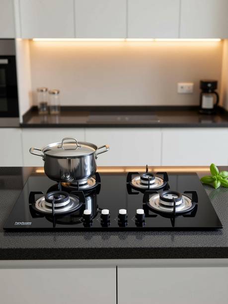 Hindware Smart Appliances Verona Plus 4B 80 CM Glass Automatic Hob
