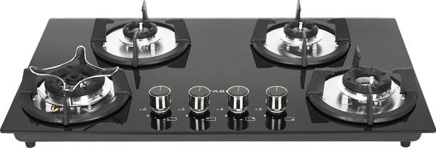 फेबर SUPERIA HT764 BR AI | Spillage Proof| Metal Knobs| Brass burners | स्टेनलेस स्टील ऑटोमैटिक गैस चूल्हा