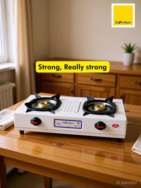 Everdure Premium Jointless Steel Body | Body Weight 2.5 Kgs | Cast Iron Burner | Stainless Steel Manual Gas Stove