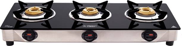 Flipkart SmartBuy Regalia 3 Burners Glass Manual Gas Stove