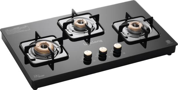 Lifelong HobTop with Toughened Glass Top | High-Efficiency Burners & Anti-Skid Legs Glass Manual Hob