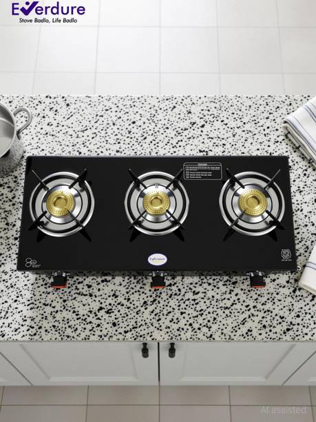 Everdure 3B Elite | Toughened Glass 6mm | Stainless Steel Manual Gas Stove