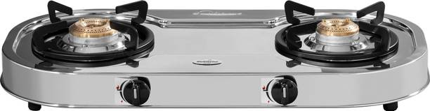 Sunflame Optra 2 Burner SS Stainless Steel Manual Gas Stove