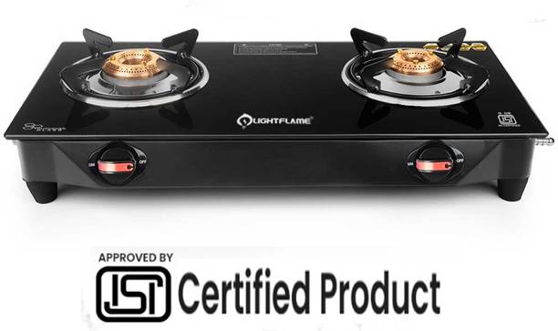 LIGHTFLAME Blacky - 2B Glass Manual Gas Stove