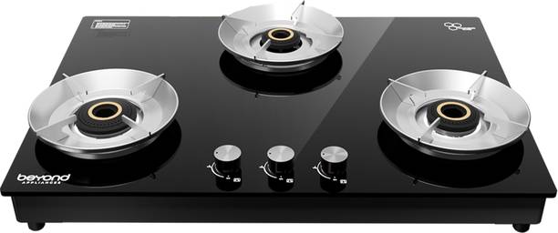 Beyond Appliances Quantum Pro 3B Glass Automatic Gas Stove