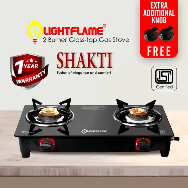 लाइटफ्लेम Shakti 2 Burner मैनुअल गैस चूल्हा