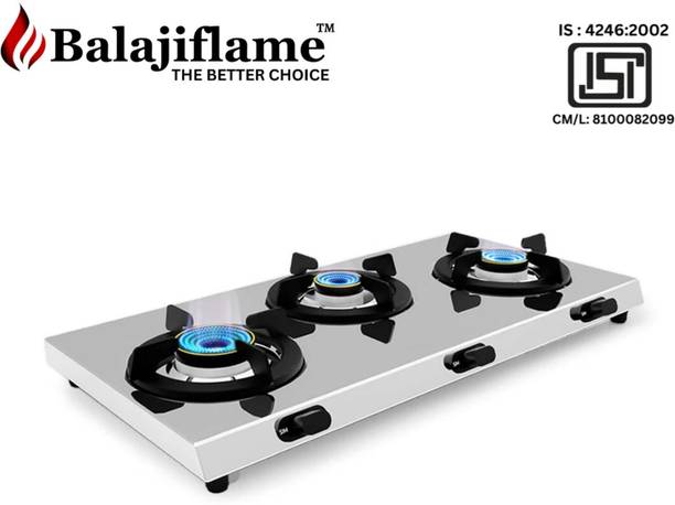Balajiflame Glass Manual Gas Stove