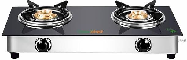 Greenchef OPAL Glass, Stainless Steel Manual Gas Stove