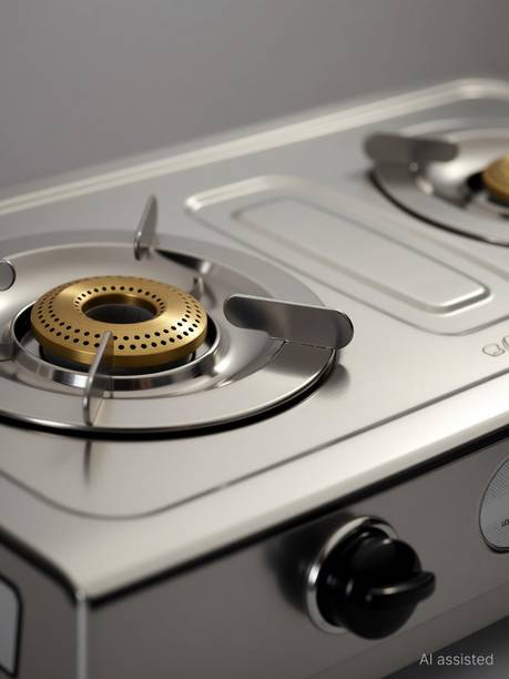 Suryaflame LPG Gas stove 2 Burner Auto Ignition Chulha Ultimate 2 Year Doorstep Service Stainless Steel Automatic Gas Stove