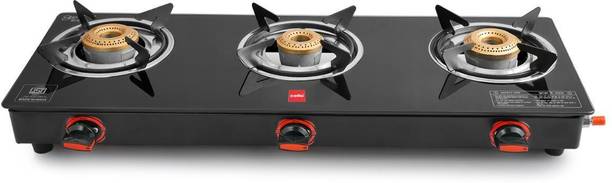 CELLO Trion 3 Burner Glass Manual Gas Stove