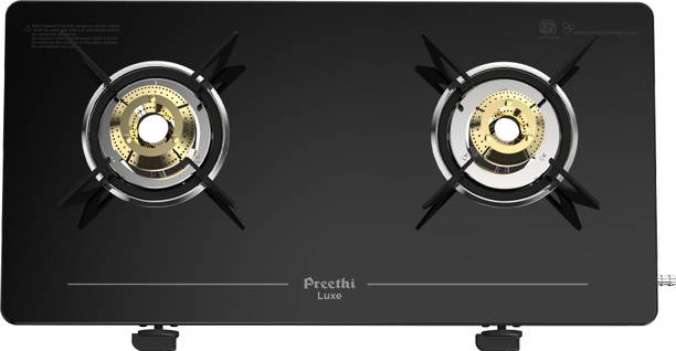 प्रीती Luxe 2 Burner मैनुअल गैस चूल्हा