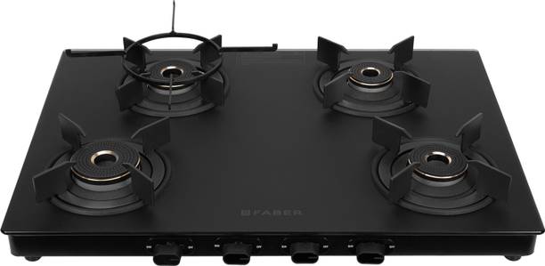 FABER COOKTOP NEBULA 4BB BK Stainless Steel Manual Gas Stove