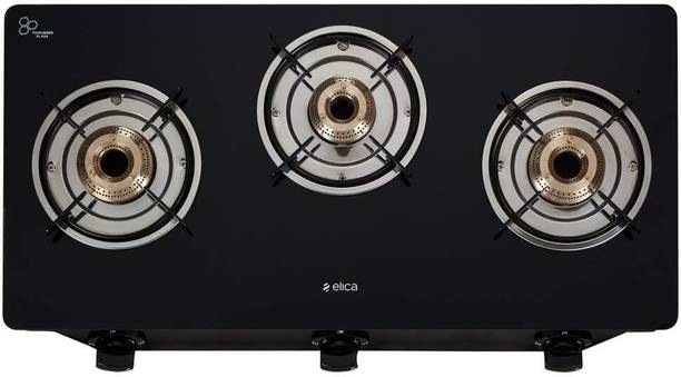 Elica 7031 CT VETRO Glass Manual Gas Stove