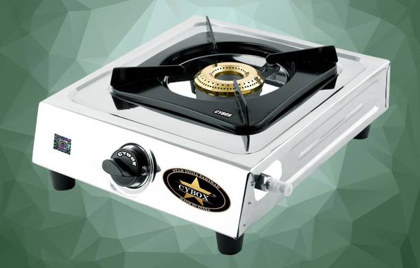 CYBOX Heavy Single Burner Gas Stove S0004 Stainless Steel Manual Gas Stove