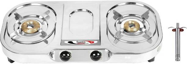 Suntex 2B ORCHID SSPS(Brass Nozzle) Stainless Steel Manual Gas Stove