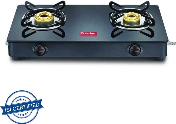 Prestige Magic GTMC Glass, Stainless Steel Manual Gas Stove