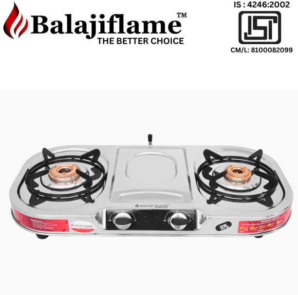 Balajiflame Stainless Steel Manual Gas Stove