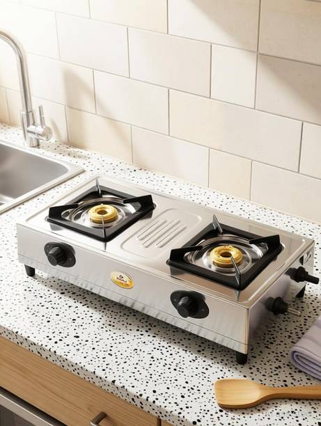 BAJAJ CX 8 Brass, Stainless Steel Manual Gas Stove